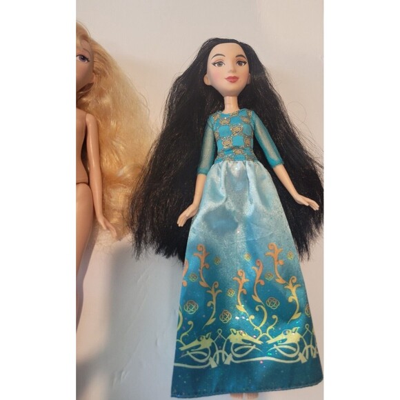 Disney Hasbro Princess Dolls Belle, Elsa, Aurora, Mulan - Picture 11 of 16